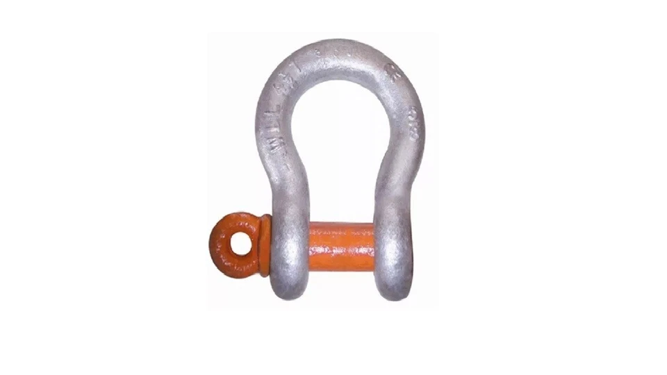 Columbus McKinnon M654G -Shackle- Screw Pin -Galvanized- Size 1" WLL 10 tons