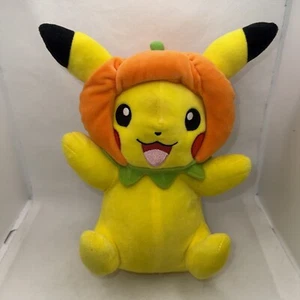 2019 WCT Pokémon Halloween Pumpkin Hat Pikachu 9" Plush Toy NWT Wicked Cool Toys - Picture 1 of 7