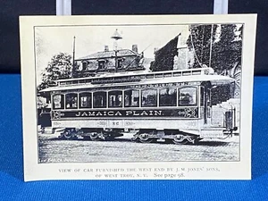 Boston Elevated Railway Jamaica Plain VTG Photo Lt#4 - Picture 1 of 3