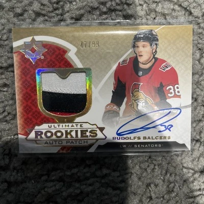 2019-20 Ultimate Collection Hockey Rudolph Balcers RPA /99 - Image 1 of 2