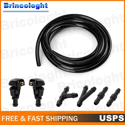 Универсальный автомобильный стеклоочиститель омыватель белок распылитель насадка струйный комплект жидкостный шланг U - Изображение 1 из 4