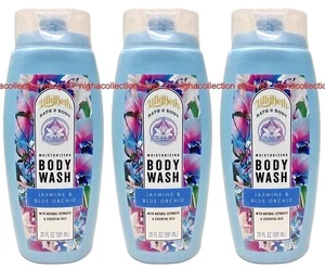 ( 3 ) Lilly.B Bath & Body Moisturizing Body Wash Jasmine & Blue Orchid 20 Oz Ea - Picture 1 of 11