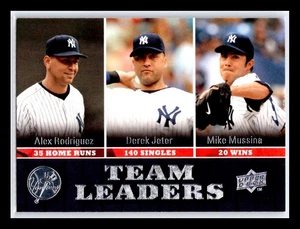 Alex Rodriguez / Derek Jeter / Mike Mussina - 2009 UD #434 - New York Yankees - Picture 1 of 2