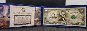 2003 America's Beautiful National Parks Yellowstone National Park Colorized $2 - Picture 1 of 3
