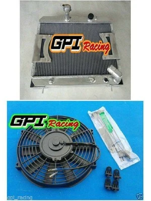 Aluminum radiator + fan shroud for Jaguar XKE S2 E-TYPE 4.2L 1968 1969 1970 1971 Foto 1 de 4