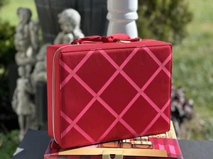 Nueva Bolsa de Cosméticos de Maquillaje Estee Lauder ENTRENAMIENTO ESTUCHE vacío Rojo - Imagen 1 de 9