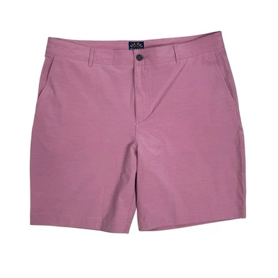 Pantalones Cortos Faherty Para Hombre Todo el Día Elastizados Informales Caminar Malva Rosa Talla 40 9" Entrepierna Foto 1 de 4