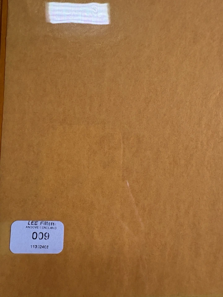 Lee Filters 009 Pale Amber Gold Lighting Gel Sheet - Image 1 of 1