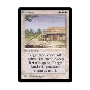 WOTC MtG Beta Farmstead (R) VG- - Picture 1 of 1