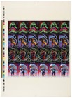1992 Marvel Masterpieces Joe Jusko Prototype Uncut Sheet Spider-Man, Wolverine