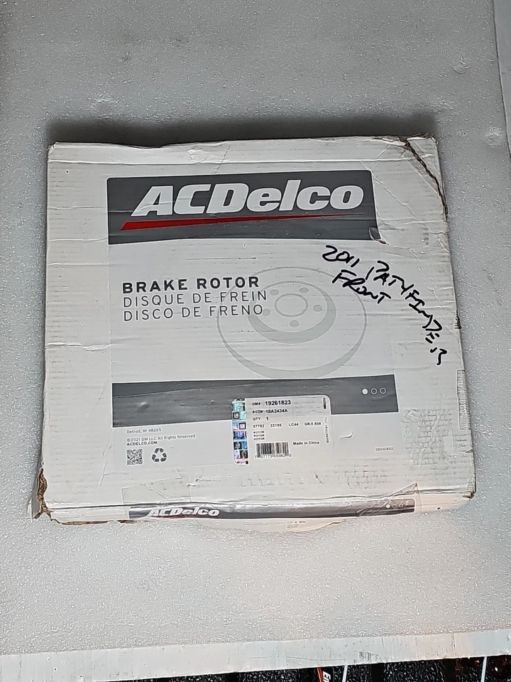 Rotor de freno de disco ACDelco 18A2434A 19261823 para 05-22 Nissan Frontier Pathfinder Foto 1 de 4