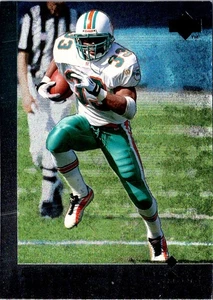 1997 Upper Deck Black Diamond Karim Abdul-Jabbar #45 Miami Dolphins - Imagen 1 de 2