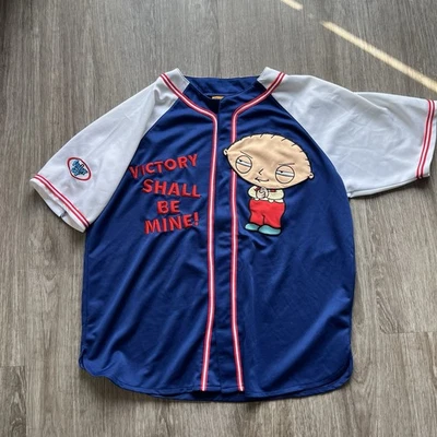 Camiseta deportiva de béisbol vintage de Family Guy Stewie Griffin divertida de dibujos animados talla grande Foto 1 de 4