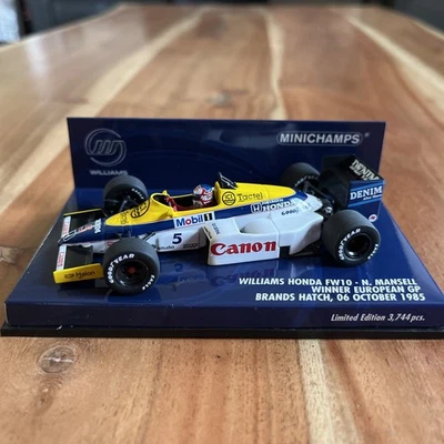 MiniChamps:  Williams Honda FW10 #5  N. Mansell  Winner European GP 1985  1:43 - Image 1 of 4