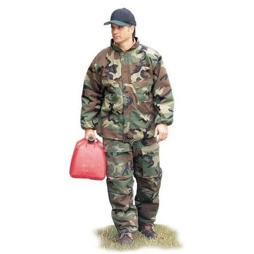 U.S. Military Woodland Camo NBC suit, NOS cd.,up to 35" waist,free U.S. shipping - Image 1 of 4