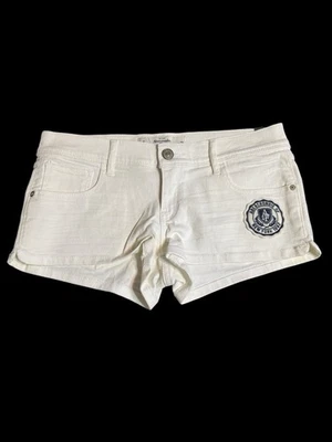 Mujeres Abercrombie&Fitch Talla 6 W28 Crema Denim Pantalones Cortos Sexy Bolsillos Foto 1 de 4