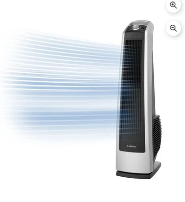 Lasko Oscillating High Velocity Tower Fan With 3 Speeds - Black, U35105 - Image 1 of 4