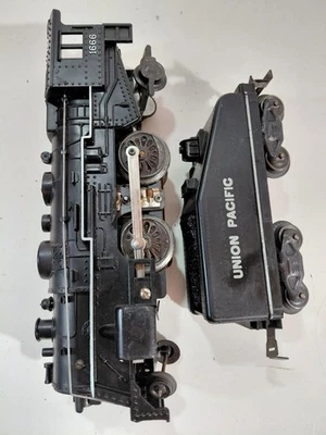 Marx 1666 O Gauge Model Railroad 2-4-2 Steam Engine w/Union Pacific Tender - Image 1 of 4