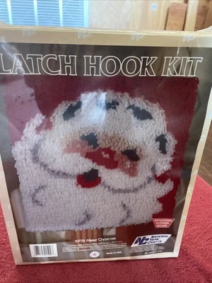 НОВЫЙ рождественский винтажный набор крючков для рукоделия из национальной пряжи Mister Christmas Santa - Изображение 1 из 4