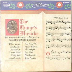 THE KYNGE'S MUSICKE (Tudor Court)-1968LP NEW YORK PRO MUSICA HEAVY GATEFOLD COV - Bild 1 von 1