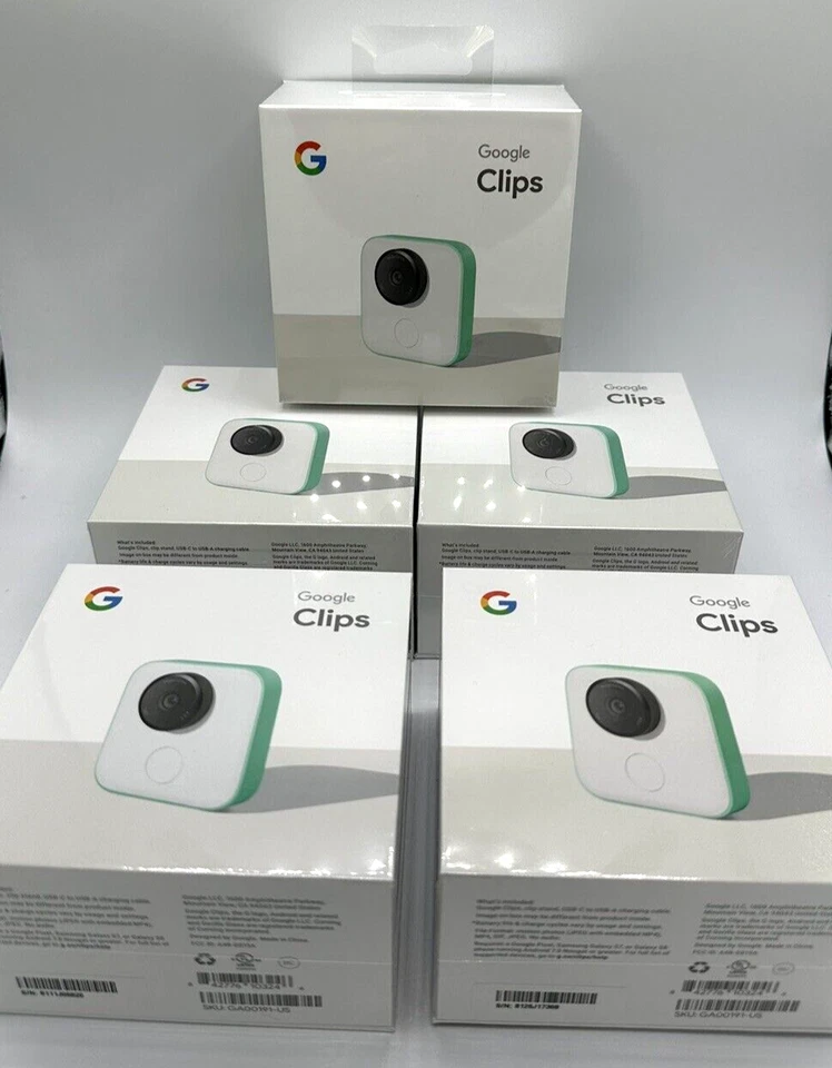 Cámara Google Clips GA00191-US 16GB - LOTE DE 5 UNIDADES - SOLO REPUESTOS Foto 1 de 4