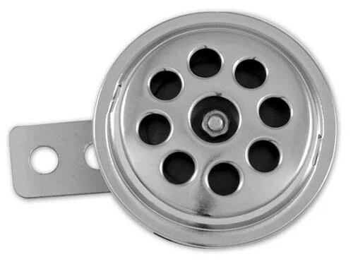 Claxon Clacson Scooter Moto Custom Naked Quad Ricambio Universale 12V  Argento - Immagine 1 di 1