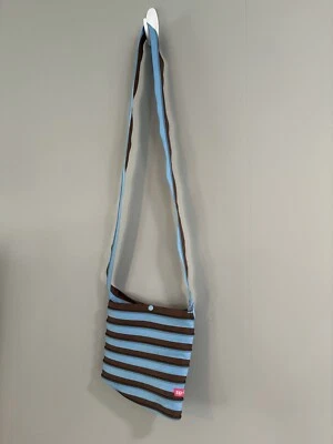 Bolso ZIP-IT Cremallera Marrón Azul Cartera Playa Foto 1 de 4