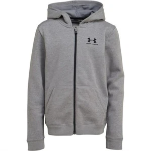 Under Armour UA Boys Cold gear YSM Hoodie Sweatshirt Top Grey 6-8 Yrs - Picture 1 of 1