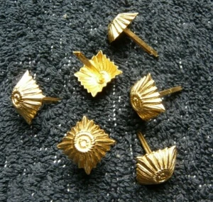 2x Bundeswehr Dienstgrad Stern  GOLD Rangabzeichen Schulterklappen General  17mm - Bild 1 von 1