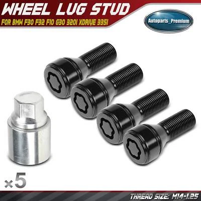 5x Tuerca de rueda M14-1.25 para BMW G11 F30 F01 F87 F48 M2 Alpina B7 Mini Cooper Foto 1 de 4