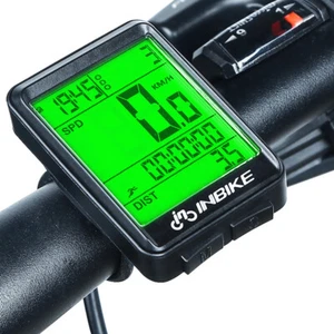 Waterproof Wireless LCD Digital Cycle Bike Computer Bicycle Speedometer Odometer - Picture 1 of 14