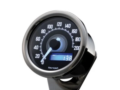 DAYTONA Digitaler Tachometer Speedometer VELONA D. 60 mm, bis 200 km/h - Bild 1 von 2