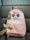 Gift Dog Cat walking bag Embroidered Personalised. 