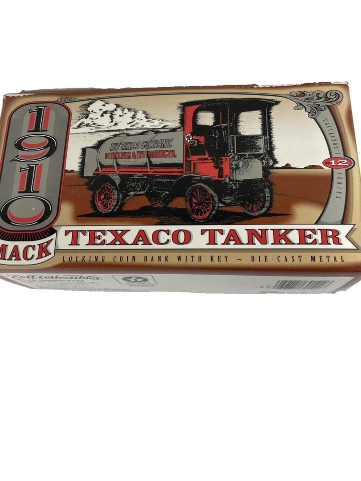Ertl 1910 Mack Texaco Tanker Toy Bank 199512th Series