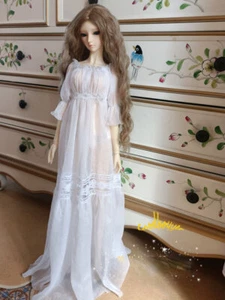 1/6 1/4 1/3 SD16 IP-EID BJD Clothes Doll Outfit White Lace Nightgown Nighty Sexy - Picture 1 of 4
