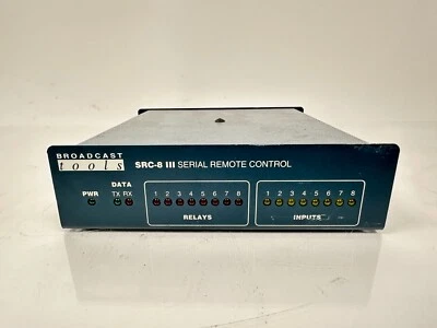 Broadcast Tools SRC-8 III Serial Remote Control Broadcast Automation Relay Box - Image 1 of 4