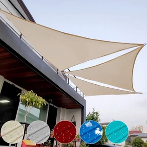 Cubierta impermeable para toldo de sol triángulo jardín piscina exterior vela sombra patio - Imagen 1 de 40