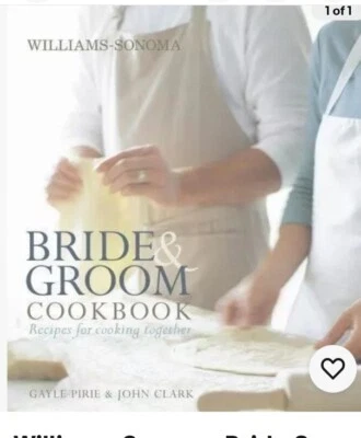 NEW WILLIAMS SONOMA Bride and Groom  Cook &Entertain Books Sealed Wedding Gift Foto 1 de 4