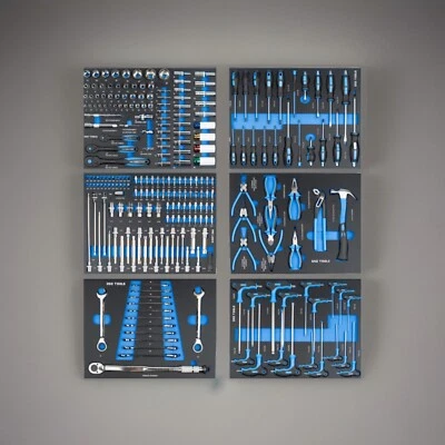 Inserts Tools Set In Foam Trays (6 trays) Set of Tools for Tool Chests - Image 1 of 4