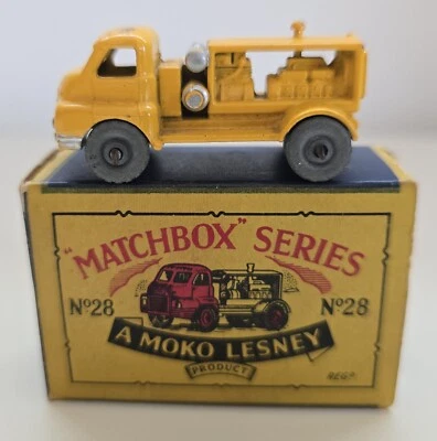 MATCHBOX LESNEY No. 28A Bedford Compressor Truck Original B2 Box, Gray Tires - Image 1 of 4