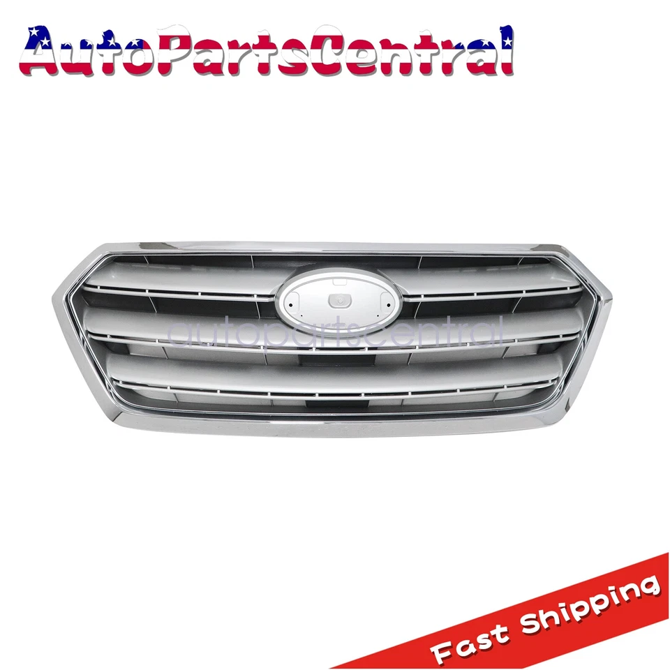 Parrilla delantera pintada moldura cromada para Subaru Legacy 2015-2017 EE. UU. Foto 1 de 4