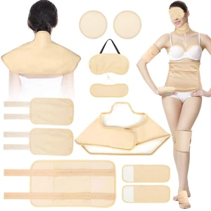 10Pcs Castor Oil Pack Wrap Organic Cotton, Castor Oil Packs Kit for Entire Body, - Picture 1 of 12