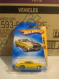 2009 Hot Wheels #7 New Models 7/42 '70 BUICK GSX Yellow Variant w/Chrome 5 Spoke - Picture 1 of 6