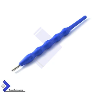 Specchio bocca dentale manico colore blu pulizia denti orale ispezione laboratorio strumenti - Foto 1 di 1