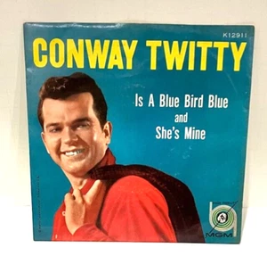 Conway Twitty Is A Blue Bird Blue She's Mine 45 Record K12911 Paper Sleeve - Picture 1 of 4