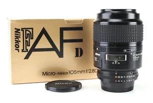Nikon 105mm F2.8 Micro Autofocus Prime Nikkor Lens Boxed Front & Rear Caps - Picture 1 of 14