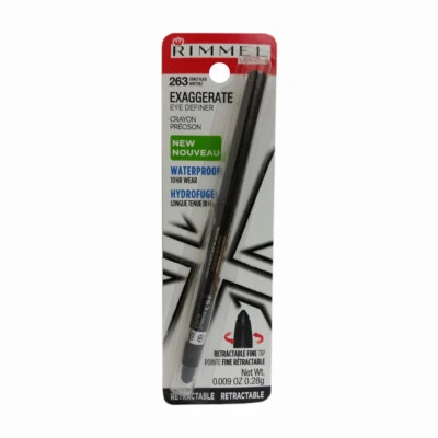 New Rimmel Exaggerate Eye Definer, Waterproof Starlit Black, 0.009 Ounces - Image 1 of 2