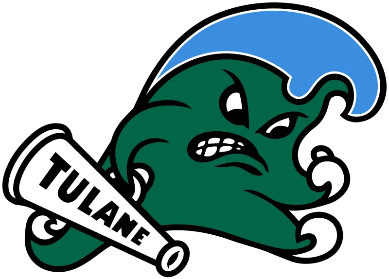 Tulane Green Wave Logo - Die Cut Laminated Vinyl Sticker/Decal - Image 1 of 1