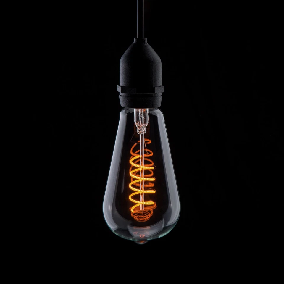 Prolite 7W Dimmable LED ST64 Spiral Funky Filament Lamp ES, 1800K - Image 1 of 1