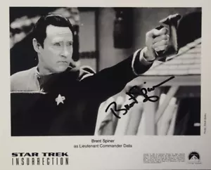 STAR TREK INSURRECTION BRENT SPINER BW 8x10 PODPISANE ZDJĘCIE - Zdjęcie 1 z 1